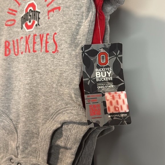Ohio State Buckeyes College Football Onesie Set 3-6 Months New NWT - Picture 2 of 5
